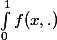 \int_0^1f(x,.)